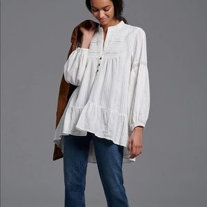Haley Embroidered Lace Tunic Blouse